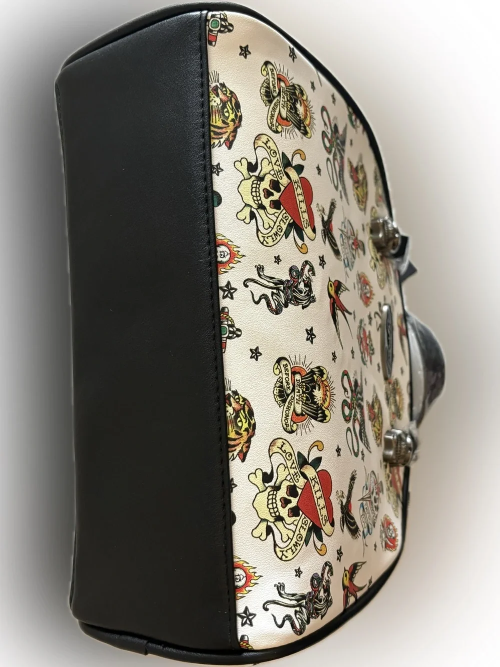 🖤 Ed Hardy Y2K Tattoo Flash Thermal Lunch Bag / Crossbody NWT